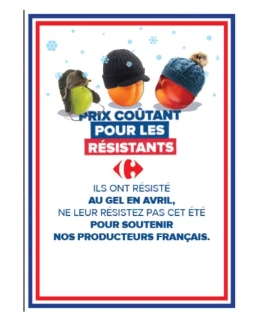 Carrefour fruits prix coutant