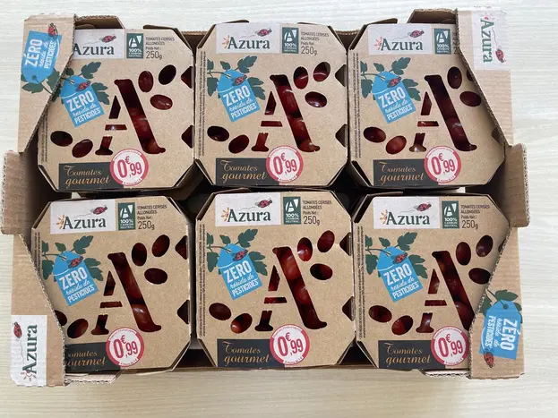 Tomates Azura pack carton