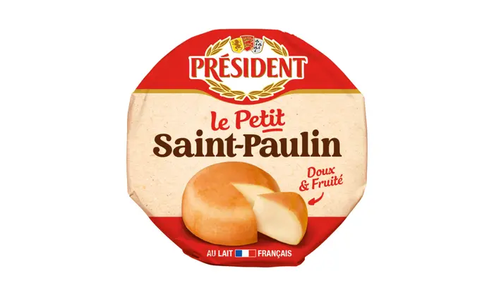 Toujours au rayon fromage, Président lancera en mai " Le Petit Saint-Paulin ". Ce fromage français au lait de vache, à pâte pressée non cuite, se