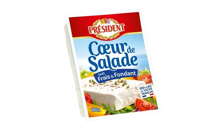 Au rayon fromage, Président investira un nouveau segment : celui des fromages à salade (feta et équivalents) avec " Cœur de salade ". La marque pr