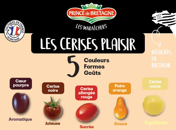 La variété cerise ivoire n'avait jamais été commercialisée par Prince de Bretagne.