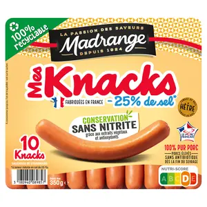 Mes knacks  conservation sans nitrite Madrange 2022