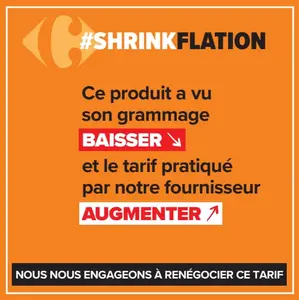 Carrefour stop rayon shrinkflation