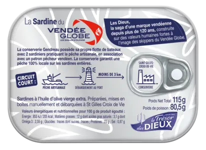 Dos de boite sardine VG