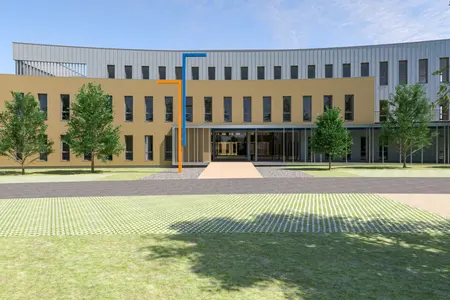 Le nouveau bâtiment s'étendra sur 5.000 m² sur trois niveaux. Photo : Scarmor.