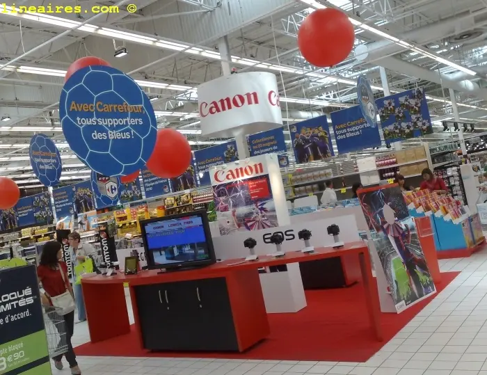 Le stand de Canon à Vénissieux