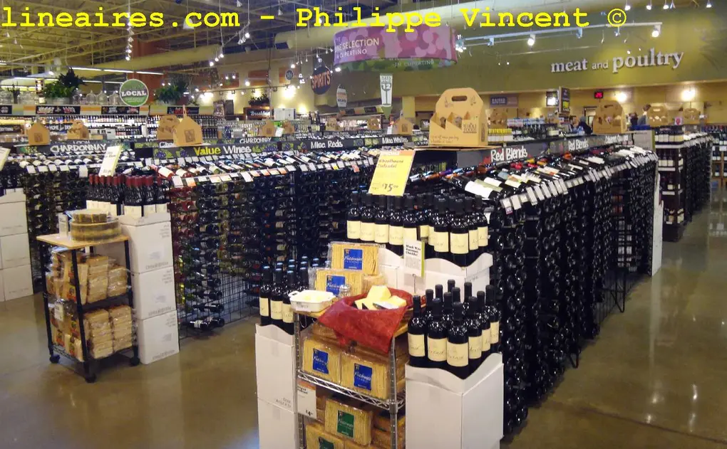 Du vin en casiers