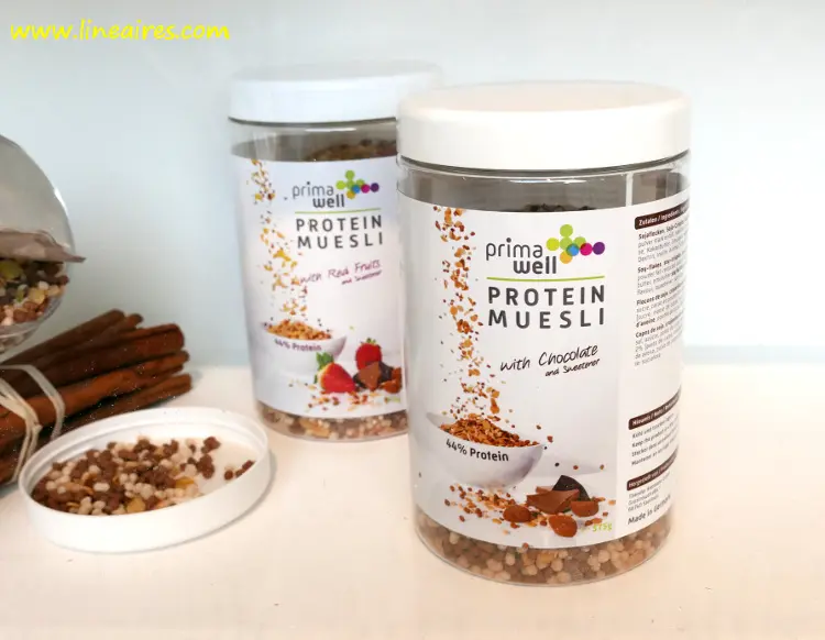 Le muesli en boîte ronde