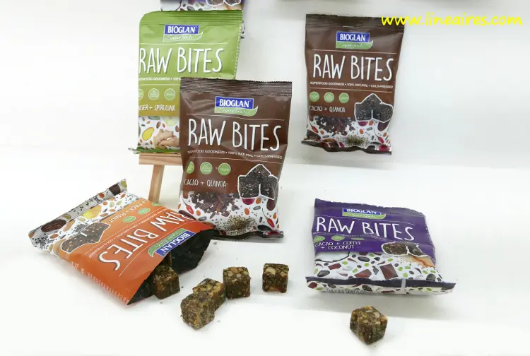 Des bouchées de chocolat cru