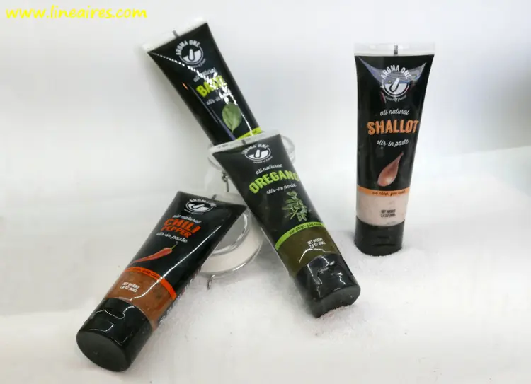 Les condiments en tube