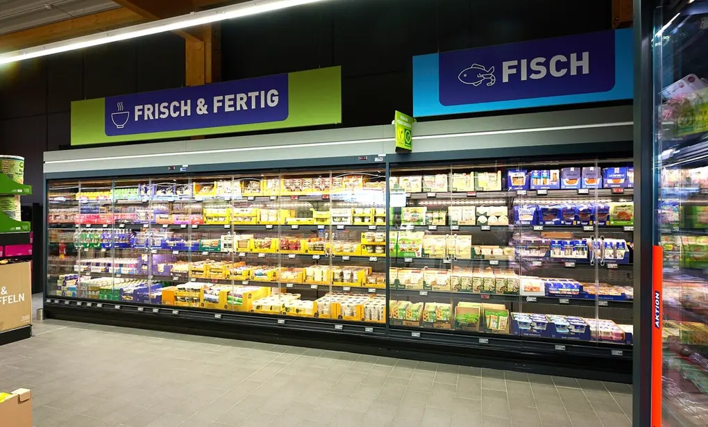 Dans la surface de vente, la séparation entre alimentaire et non-al a été renforcée. Photo : Aldi.
